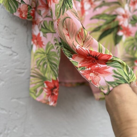 J. Jill Women's  3/4 Sleeve Seashell Paradise Found‎ Tunic Blouse SZ LP - Picture 4 of 11